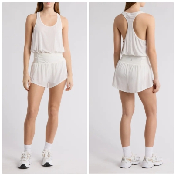 New Free People Movement Light As Air Runsie White NWOT Medium - Picture 6 of 11